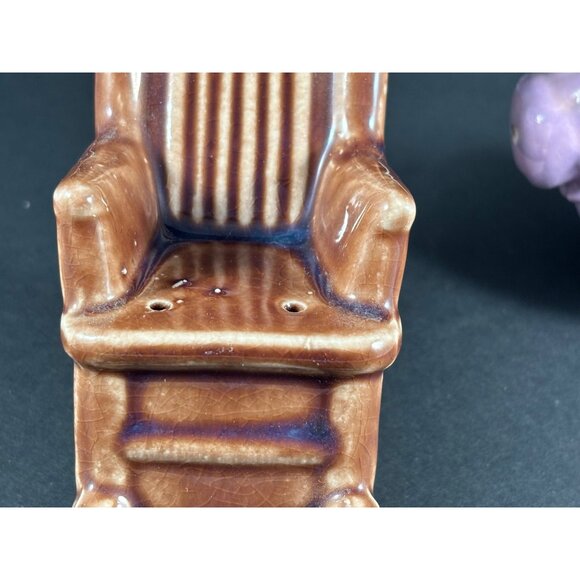 Vintage Grandma Granny Nana in rocking chair salt and pepper shakers - Picture 5 of 7